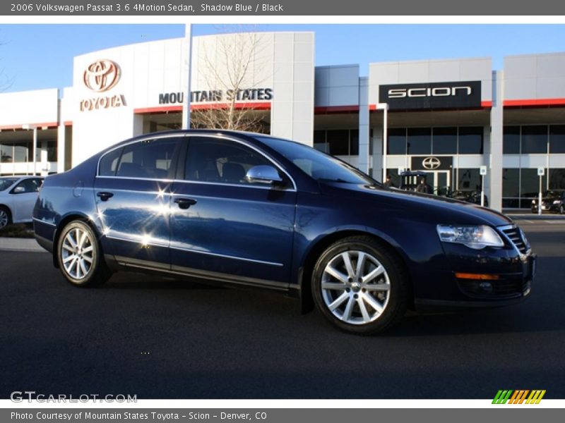 Shadow Blue / Black 2006 Volkswagen Passat 3.6 4Motion Sedan