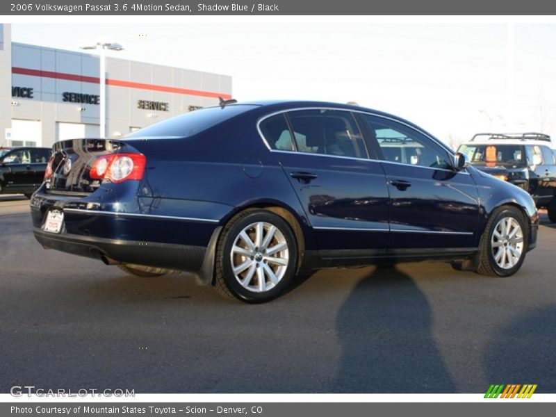 Shadow Blue / Black 2006 Volkswagen Passat 3.6 4Motion Sedan