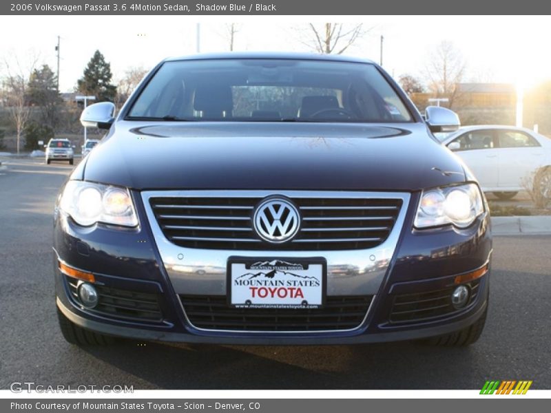 Shadow Blue / Black 2006 Volkswagen Passat 3.6 4Motion Sedan