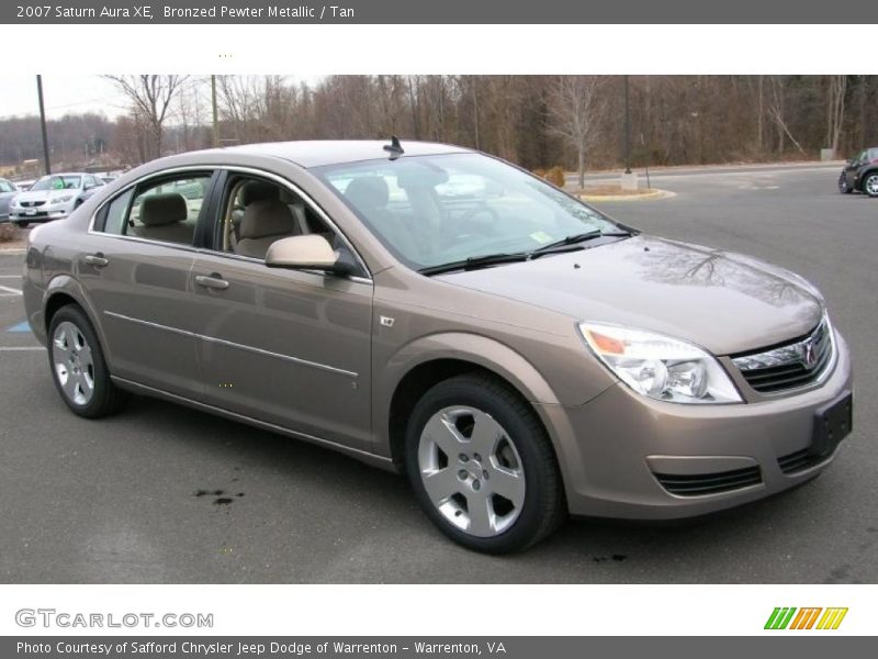 Bronzed Pewter Metallic / Tan 2007 Saturn Aura XE