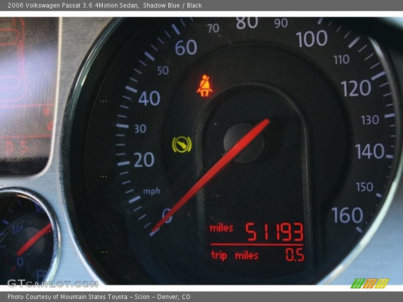 Shadow Blue / Black 2006 Volkswagen Passat 3.6 4Motion Sedan