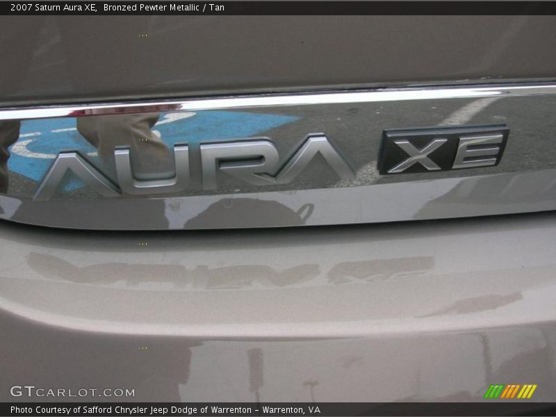 Bronzed Pewter Metallic / Tan 2007 Saturn Aura XE