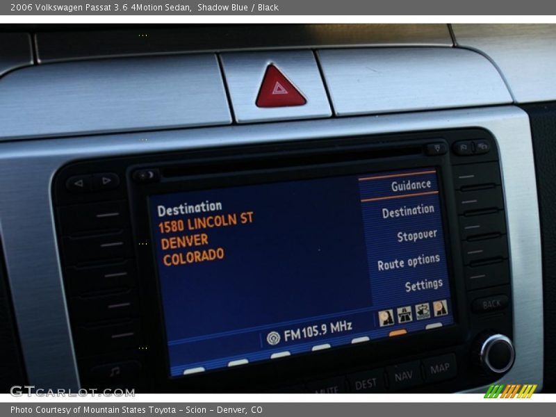 Shadow Blue / Black 2006 Volkswagen Passat 3.6 4Motion Sedan