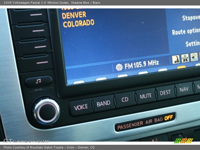 Shadow Blue / Black 2006 Volkswagen Passat 3.6 4Motion Sedan