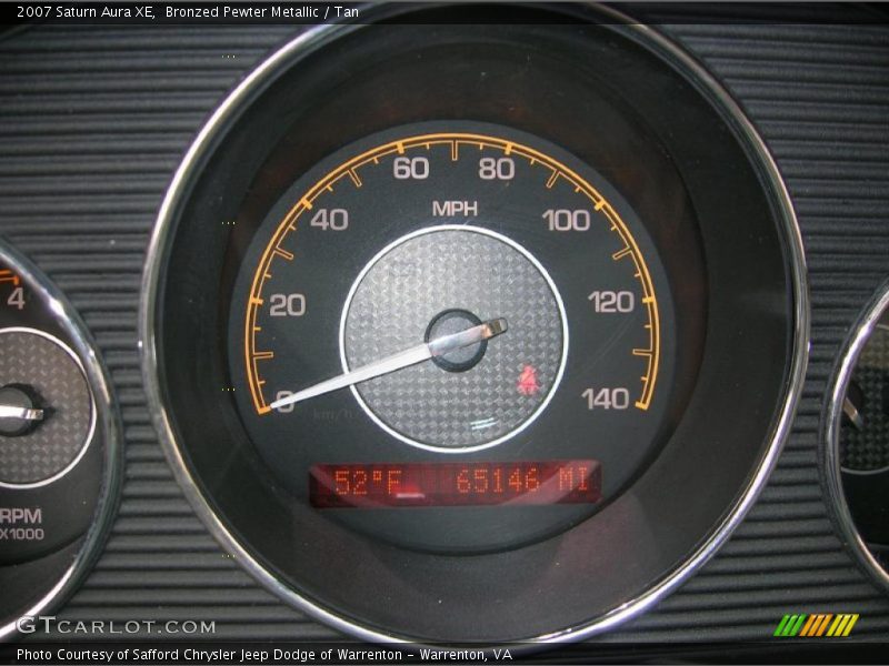 Bronzed Pewter Metallic / Tan 2007 Saturn Aura XE