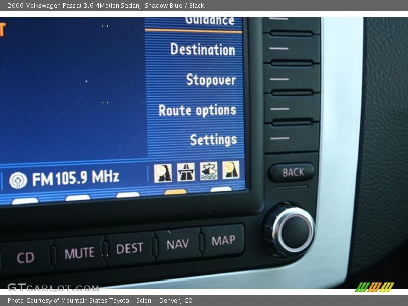 Shadow Blue / Black 2006 Volkswagen Passat 3.6 4Motion Sedan