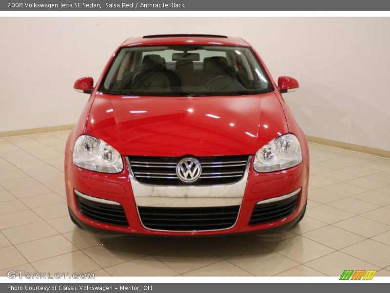 Salsa Red / Anthracite Black 2008 Volkswagen Jetta SE Sedan