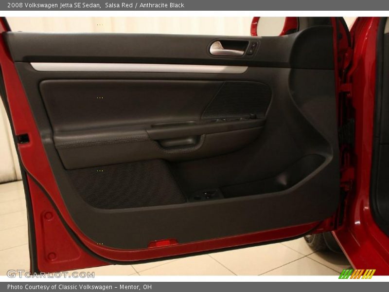 Salsa Red / Anthracite Black 2008 Volkswagen Jetta SE Sedan