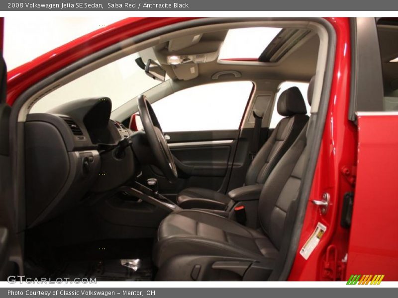 Salsa Red / Anthracite Black 2008 Volkswagen Jetta SE Sedan