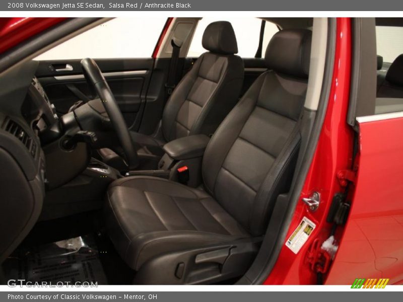 Salsa Red / Anthracite Black 2008 Volkswagen Jetta SE Sedan