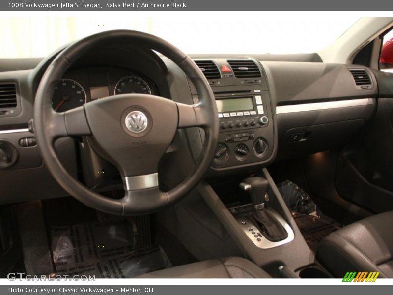 Salsa Red / Anthracite Black 2008 Volkswagen Jetta SE Sedan