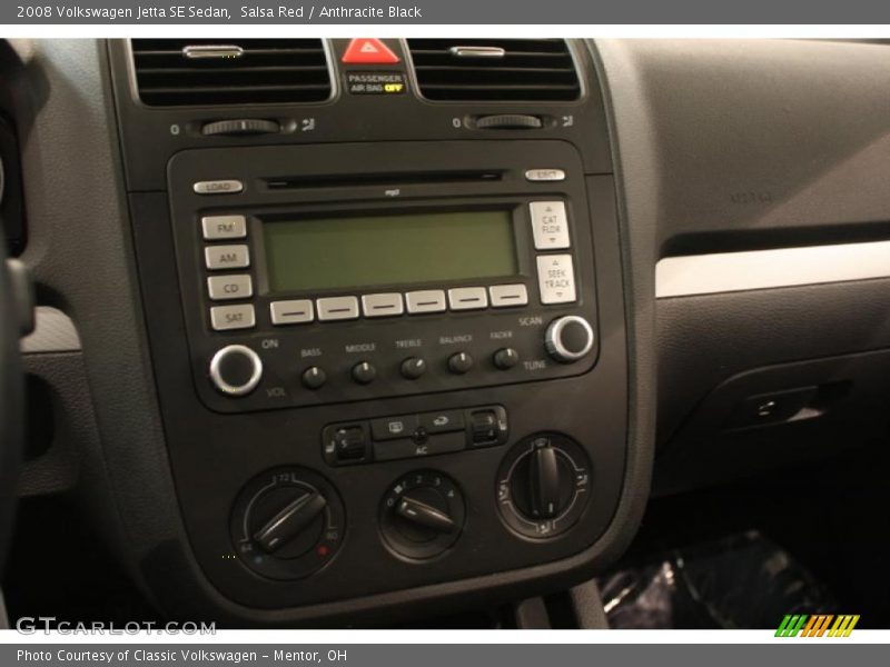Salsa Red / Anthracite Black 2008 Volkswagen Jetta SE Sedan