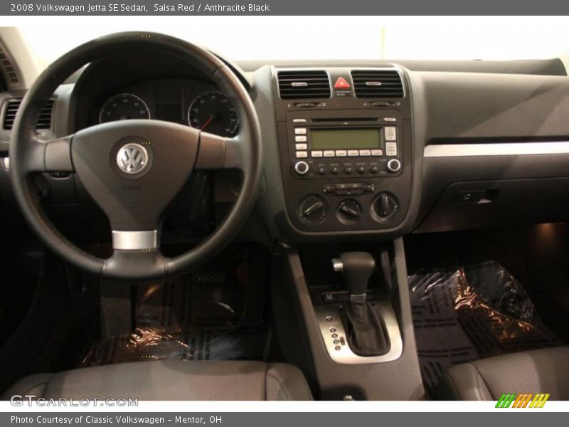Salsa Red / Anthracite Black 2008 Volkswagen Jetta SE Sedan