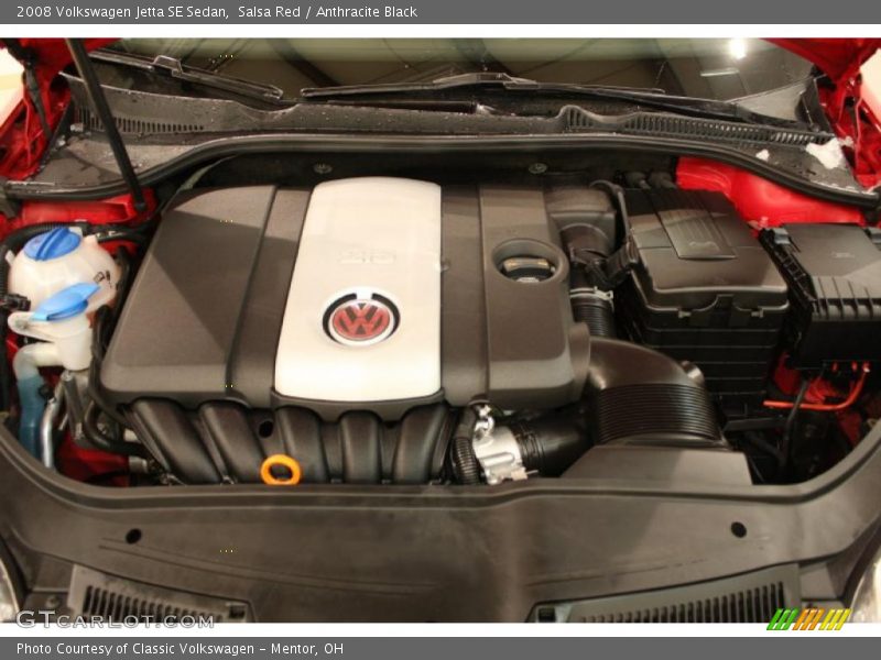 Salsa Red / Anthracite Black 2008 Volkswagen Jetta SE Sedan