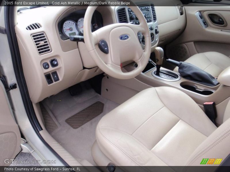 Gold Ash Metallic / Medium/Dark Pebble Beige 2005 Ford Escape Limited