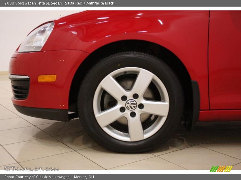 Salsa Red / Anthracite Black 2008 Volkswagen Jetta SE Sedan