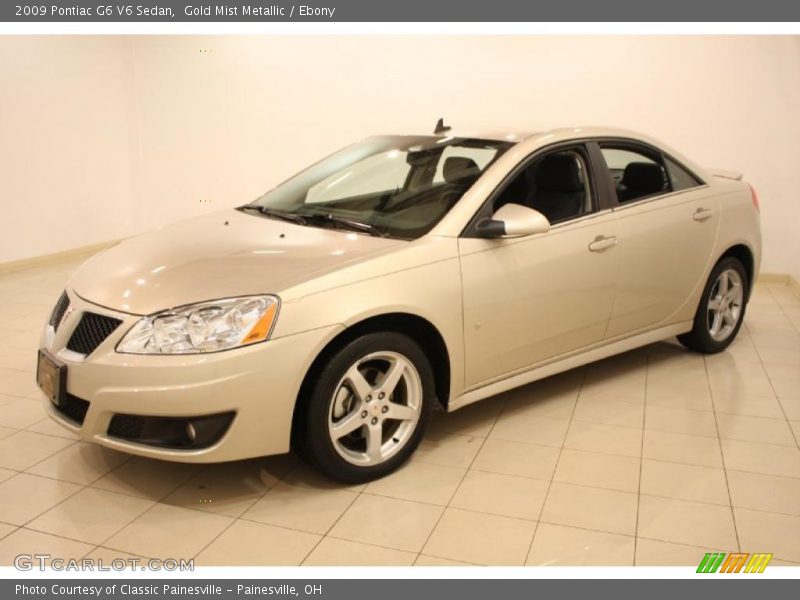 Gold Mist Metallic / Ebony 2009 Pontiac G6 V6 Sedan