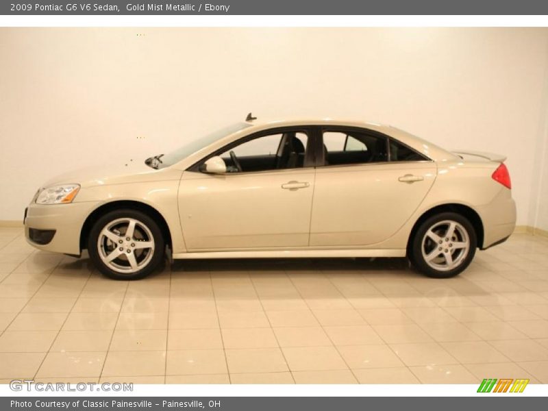 Gold Mist Metallic / Ebony 2009 Pontiac G6 V6 Sedan