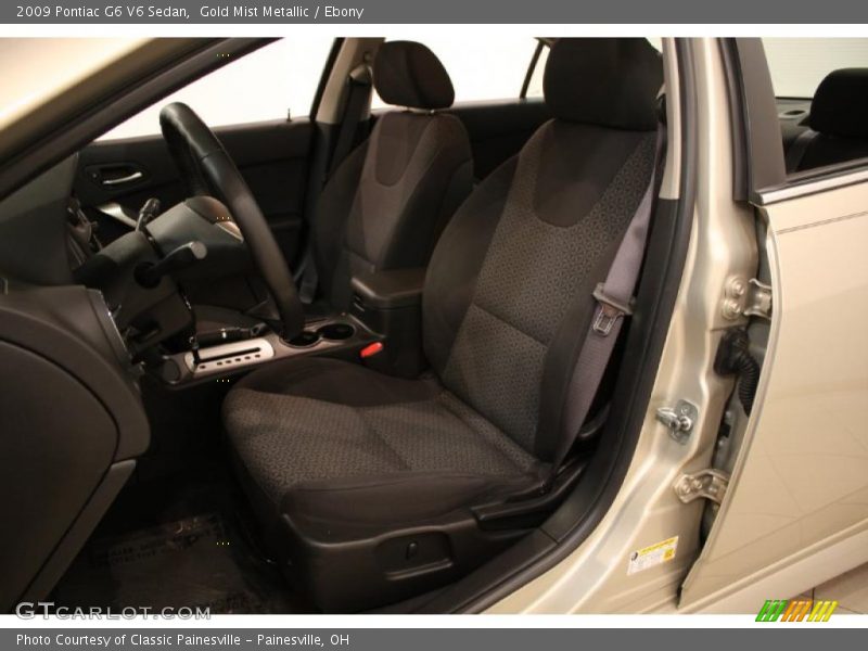 Gold Mist Metallic / Ebony 2009 Pontiac G6 V6 Sedan