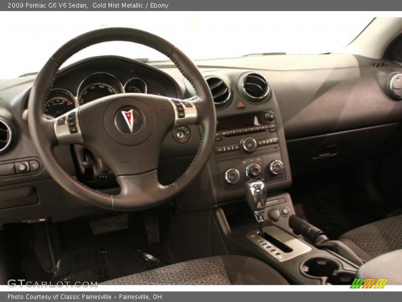 Gold Mist Metallic / Ebony 2009 Pontiac G6 V6 Sedan