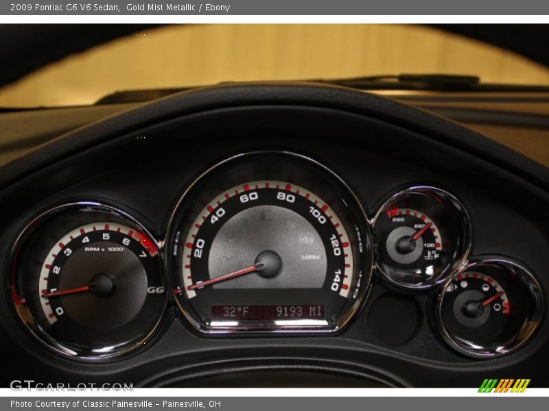  2009 G6 V6 Sedan V6 Sedan Gauges