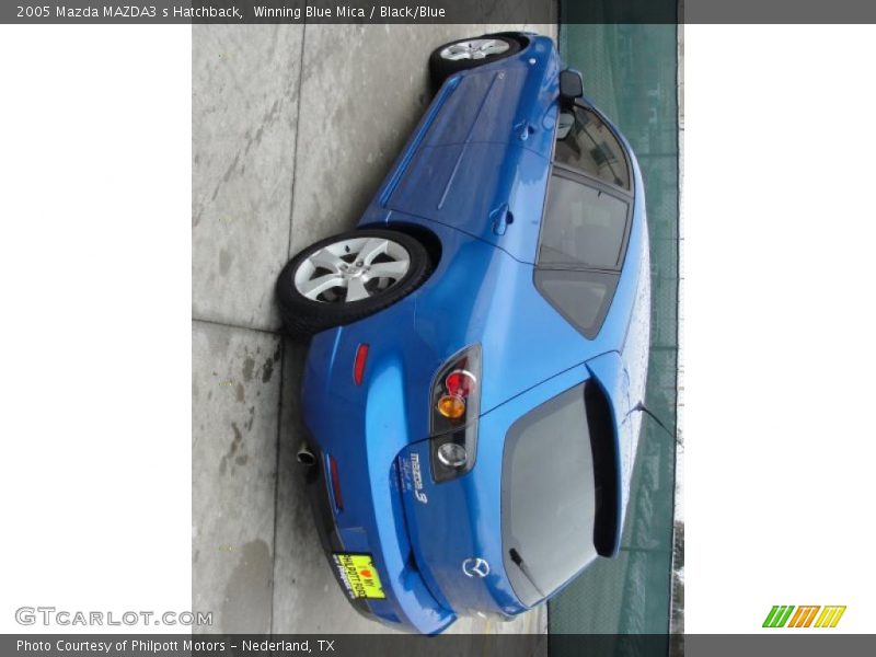 Winning Blue Mica / Black/Blue 2005 Mazda MAZDA3 s Hatchback