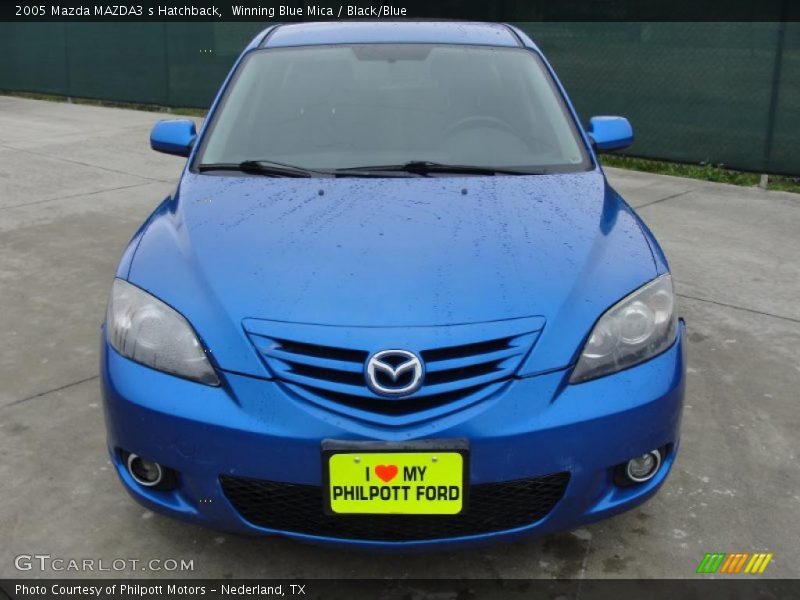 Winning Blue Mica / Black/Blue 2005 Mazda MAZDA3 s Hatchback
