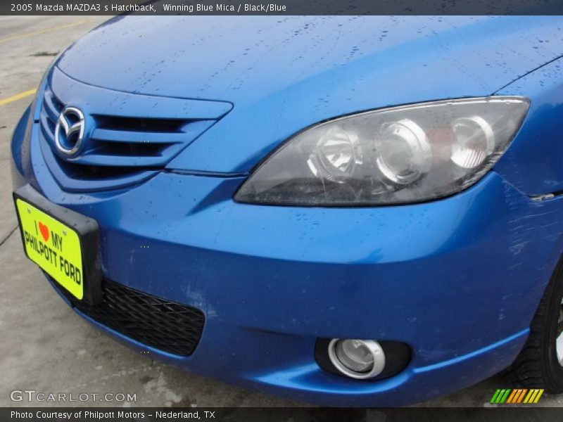 Winning Blue Mica / Black/Blue 2005 Mazda MAZDA3 s Hatchback