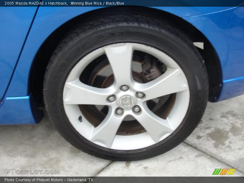 Winning Blue Mica / Black/Blue 2005 Mazda MAZDA3 s Hatchback