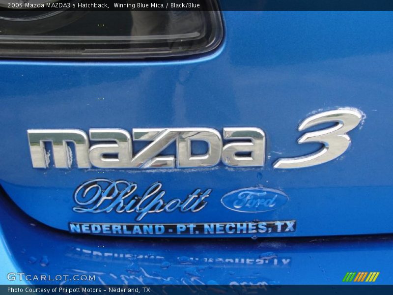 Winning Blue Mica / Black/Blue 2005 Mazda MAZDA3 s Hatchback