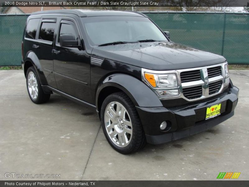 Brilliant Black Crystal Pearl / Dark Slate Gray/Light Slate Gray 2008 Dodge Nitro SLT
