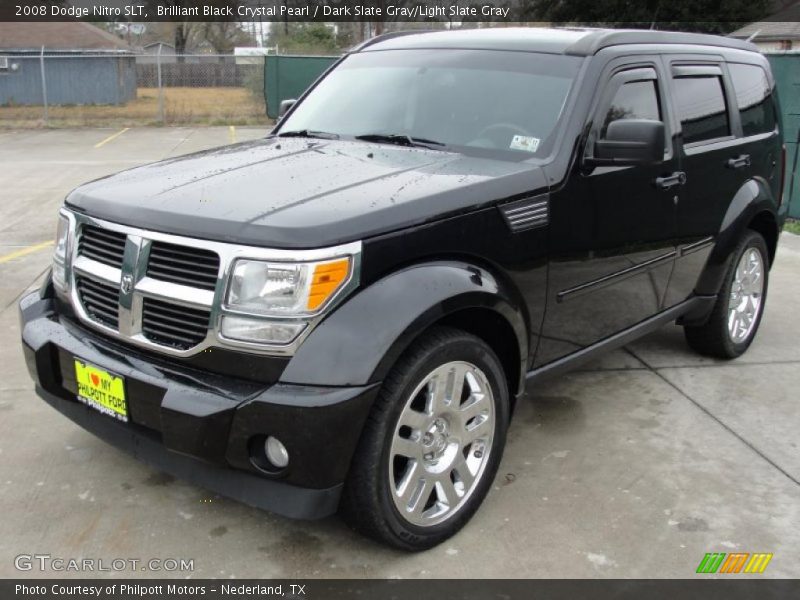 Brilliant Black Crystal Pearl / Dark Slate Gray/Light Slate Gray 2008 Dodge Nitro SLT