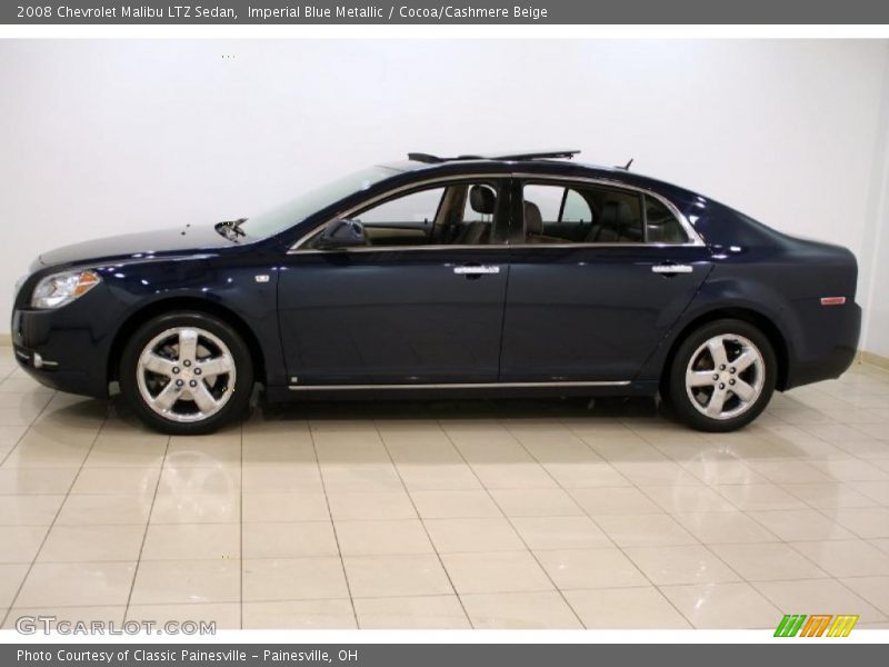 Imperial Blue Metallic / Cocoa/Cashmere Beige 2008 Chevrolet Malibu LTZ Sedan