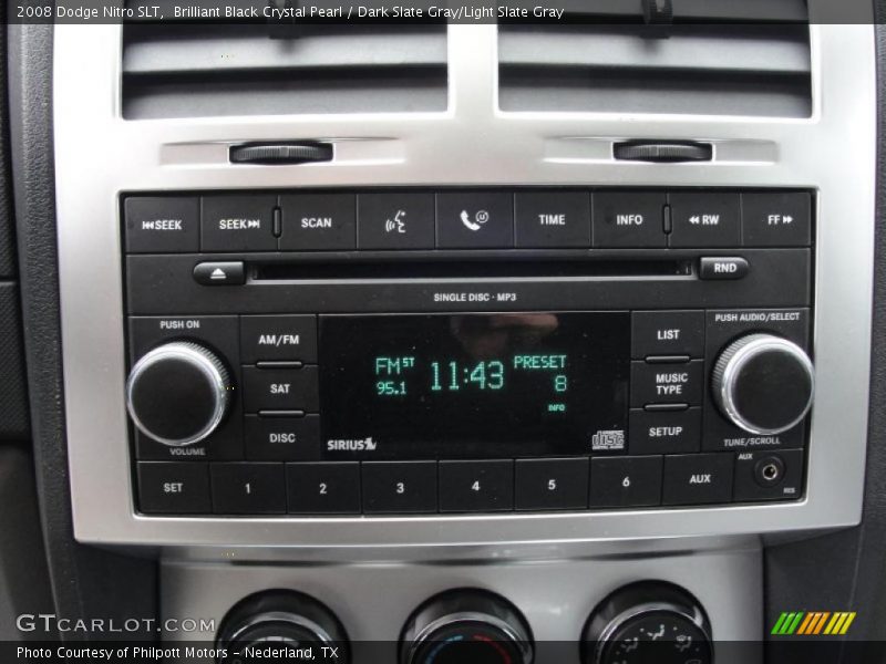 Brilliant Black Crystal Pearl / Dark Slate Gray/Light Slate Gray 2008 Dodge Nitro SLT