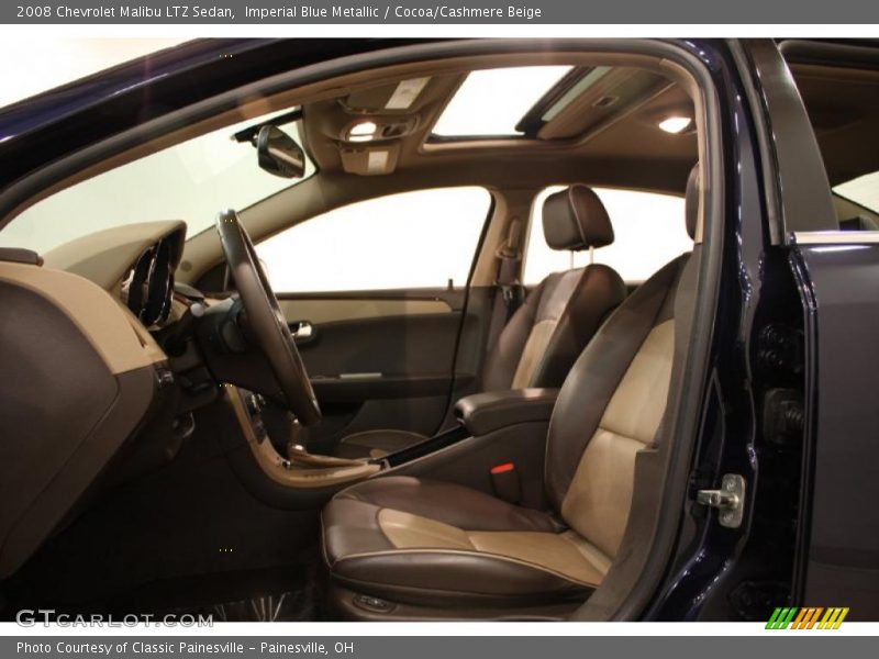  2008 Malibu LTZ Sedan Cocoa/Cashmere Beige Interior