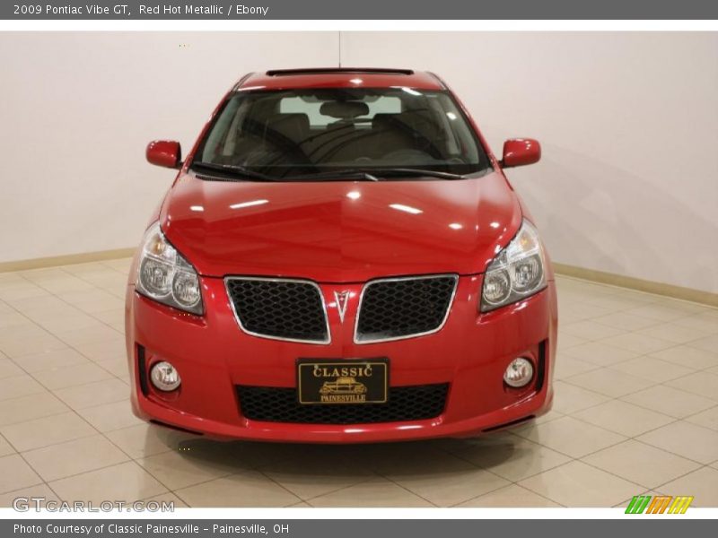 Red Hot Metallic / Ebony 2009 Pontiac Vibe GT