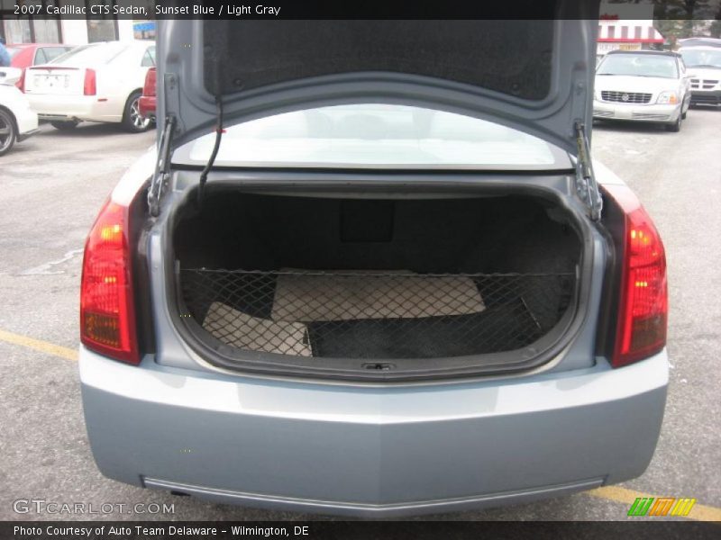 Sunset Blue / Light Gray 2007 Cadillac CTS Sedan