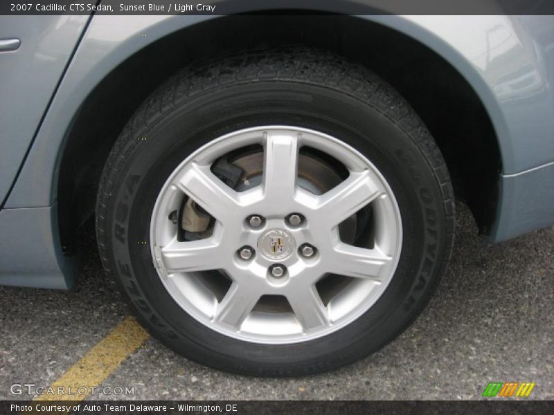 Sunset Blue / Light Gray 2007 Cadillac CTS Sedan