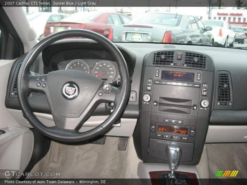 Sunset Blue / Light Gray 2007 Cadillac CTS Sedan
