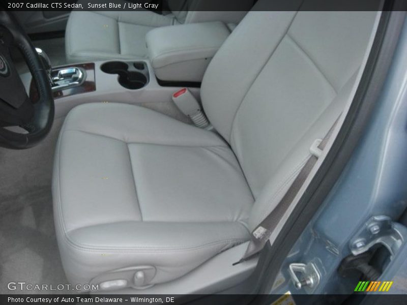 Sunset Blue / Light Gray 2007 Cadillac CTS Sedan