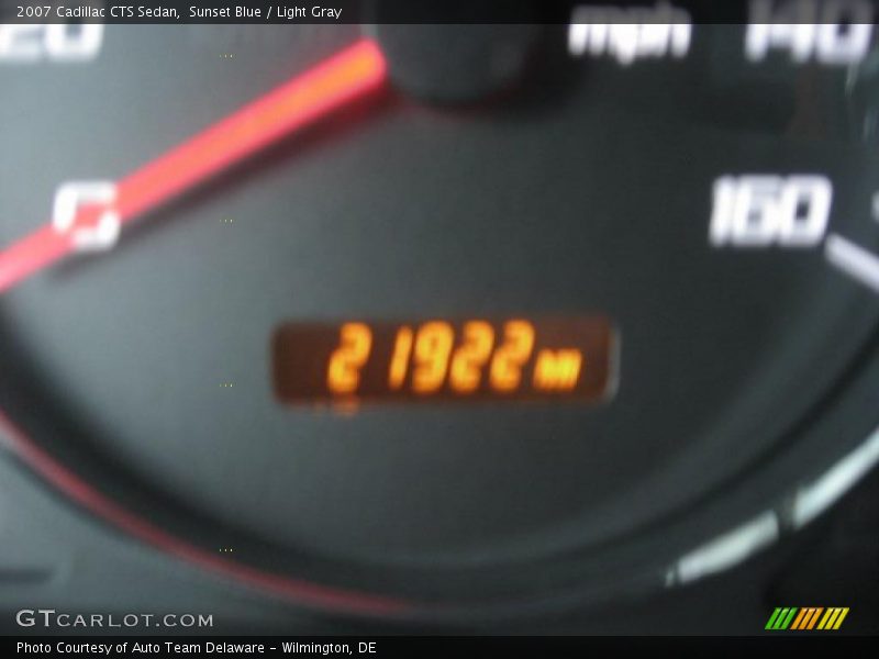 Sunset Blue / Light Gray 2007 Cadillac CTS Sedan