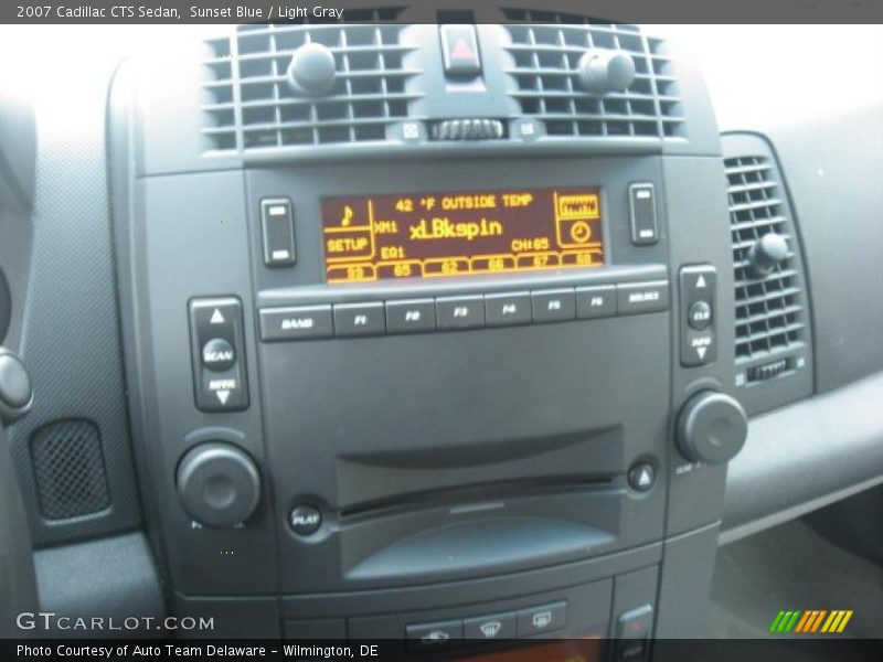 Sunset Blue / Light Gray 2007 Cadillac CTS Sedan