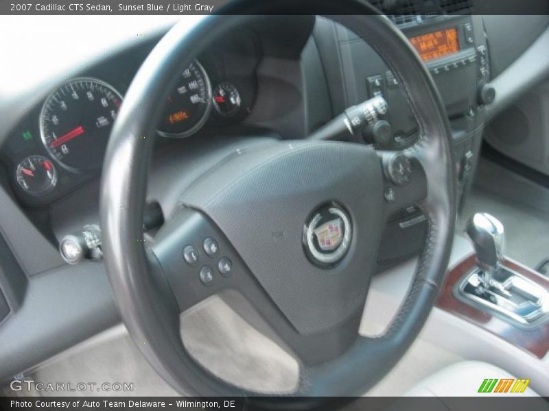 Sunset Blue / Light Gray 2007 Cadillac CTS Sedan
