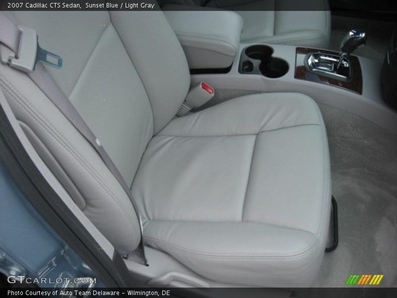 Sunset Blue / Light Gray 2007 Cadillac CTS Sedan