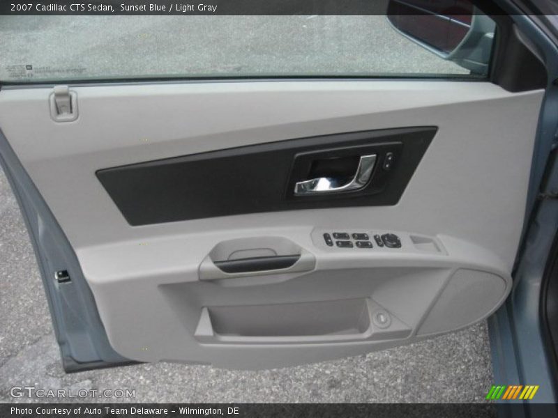 Sunset Blue / Light Gray 2007 Cadillac CTS Sedan