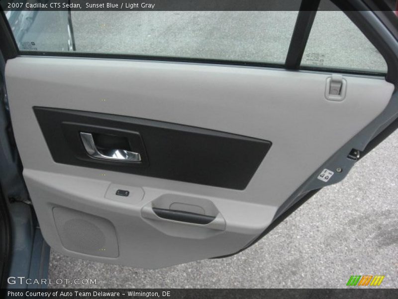 Sunset Blue / Light Gray 2007 Cadillac CTS Sedan