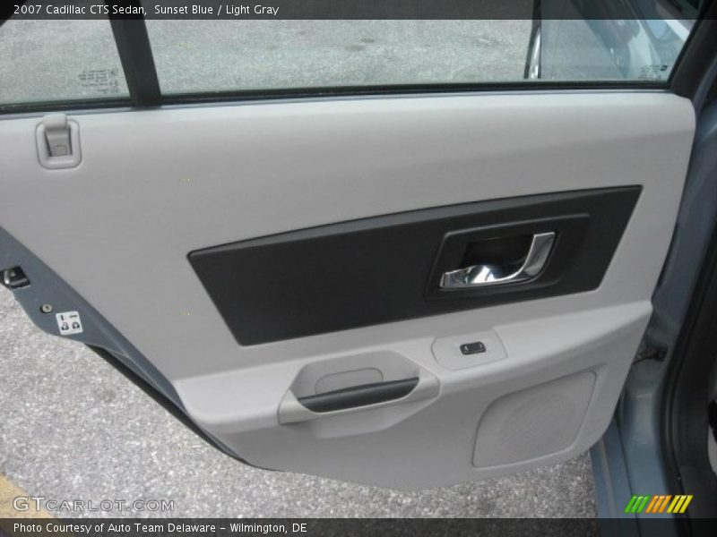 Sunset Blue / Light Gray 2007 Cadillac CTS Sedan