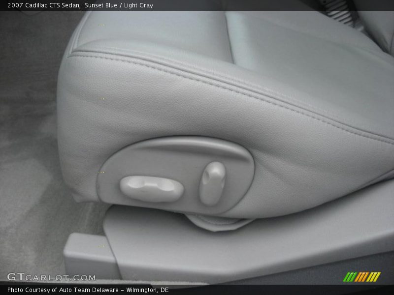 Sunset Blue / Light Gray 2007 Cadillac CTS Sedan