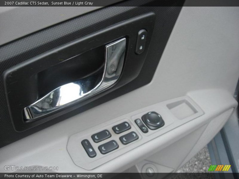 Sunset Blue / Light Gray 2007 Cadillac CTS Sedan