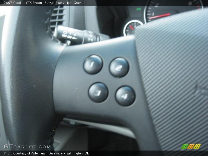Sunset Blue / Light Gray 2007 Cadillac CTS Sedan